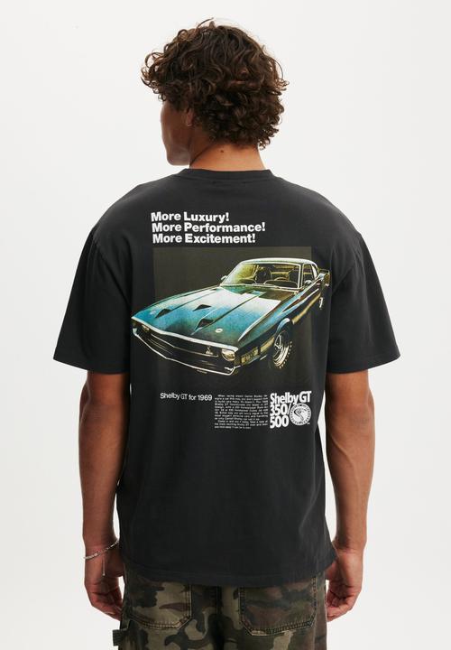 Cotton On - Loose Fit License T-shirt - Lcn She Washed Black/Shelby - GT 350/500