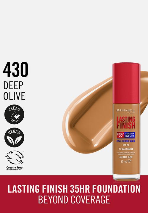 Rimmel - Lasting Finish Liquid Foundation - 430 Deep Olive