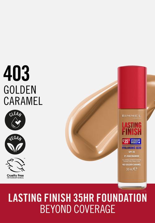 Rimmel - Lasting Finish Liquid Foundation - 403 Golden Caramel