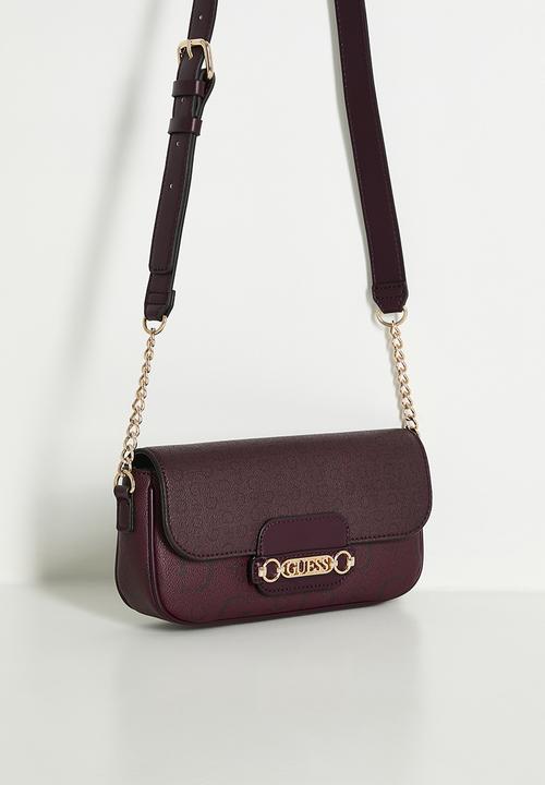 GUESS - Daisee crossbody bag - oxblood
