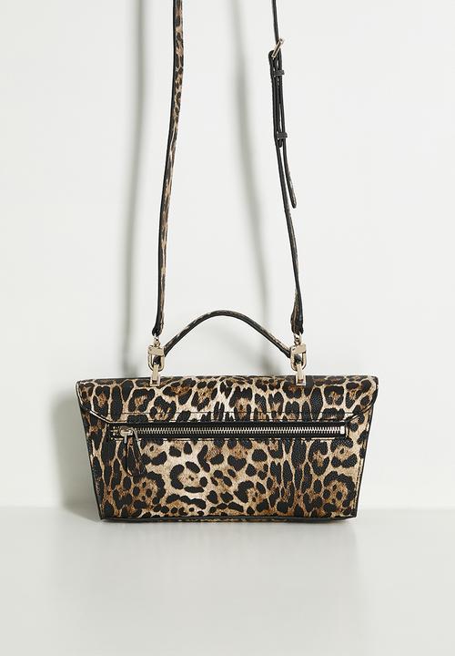 GUESS - Cirene top handle flap - leopard