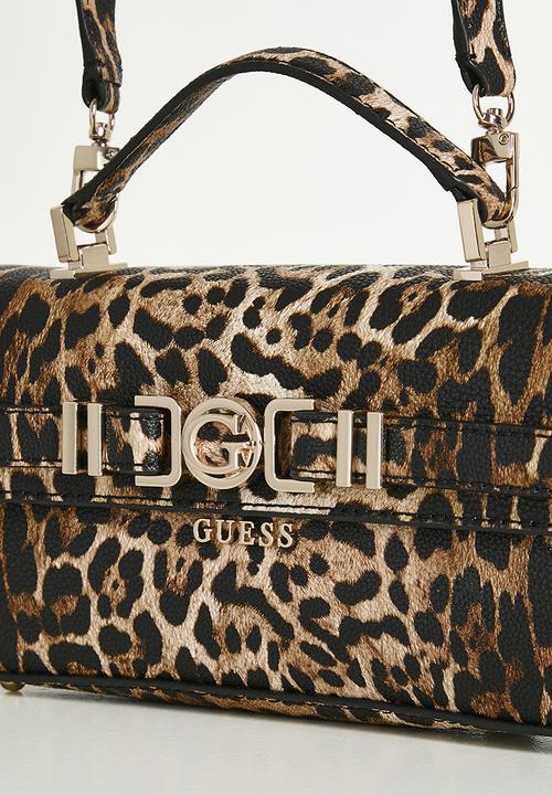 GUESS - Cirene top handle flap - leopard
