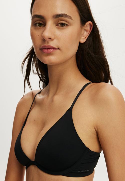 Cotton On - Plunge Underwire Bra - Black