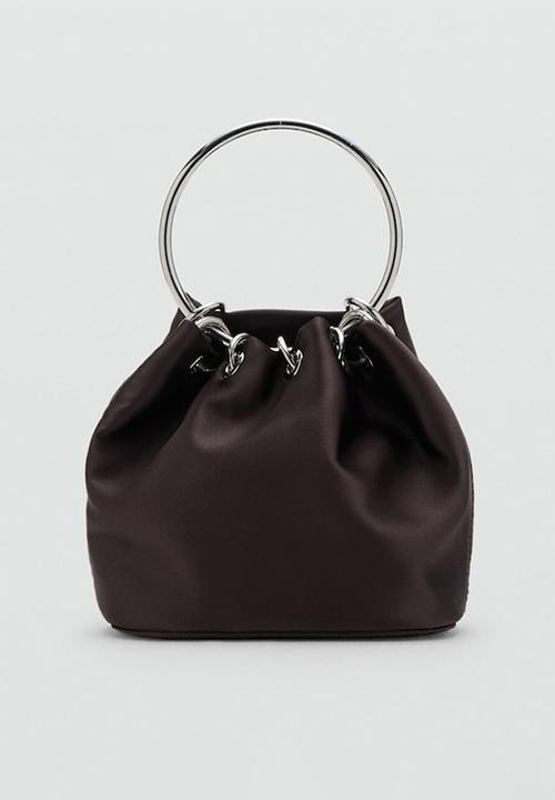 MANGO - Loile handbag - dark brown