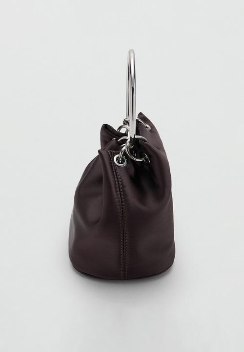 MANGO - Loile handbag - dark brown