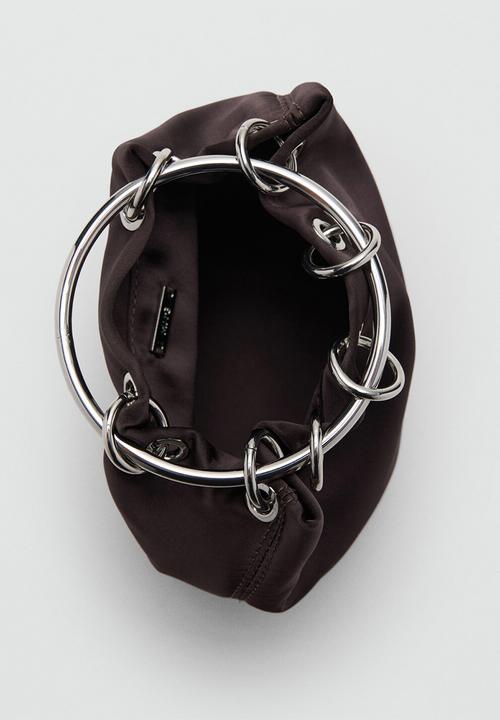 MANGO - Loile handbag - dark brown