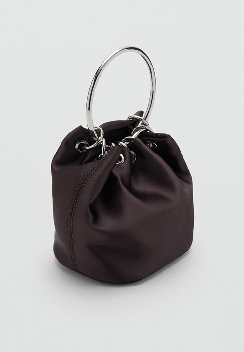 MANGO - Loile handbag - dark brown