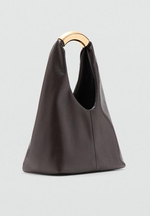 MANGO - Bernard handbag - dark brown