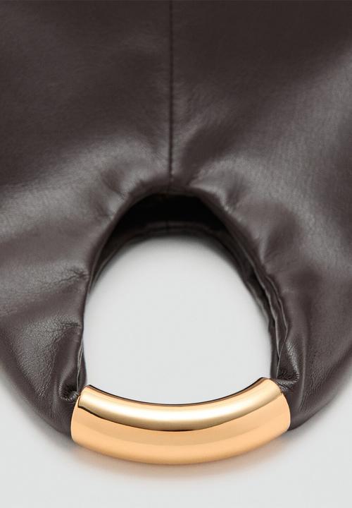MANGO - Bernard handbag - dark brown