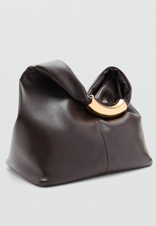 MANGO - Bernard handbag - dark brown