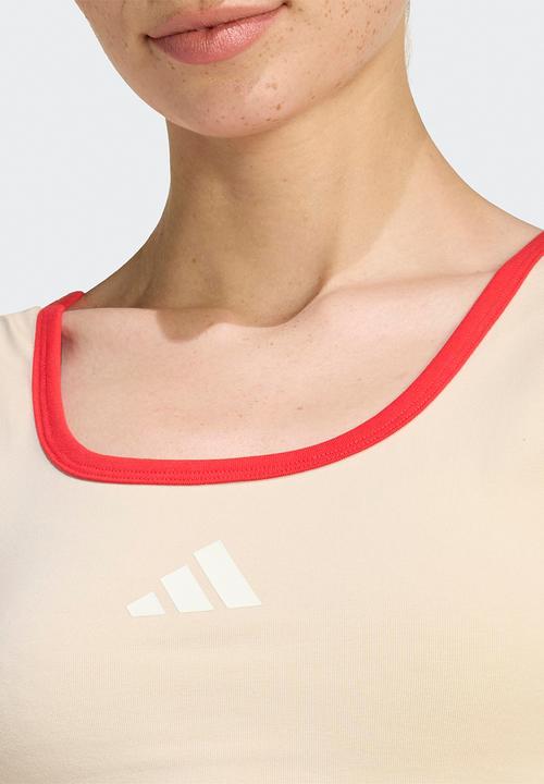 adidas Performance - W Stadium Tank - Beige