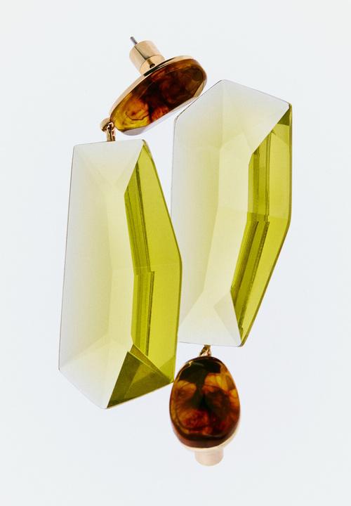 MANGO - Nazaret earrings - light green