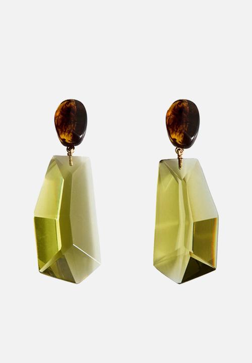 MANGO - Nazaret earrings - light green