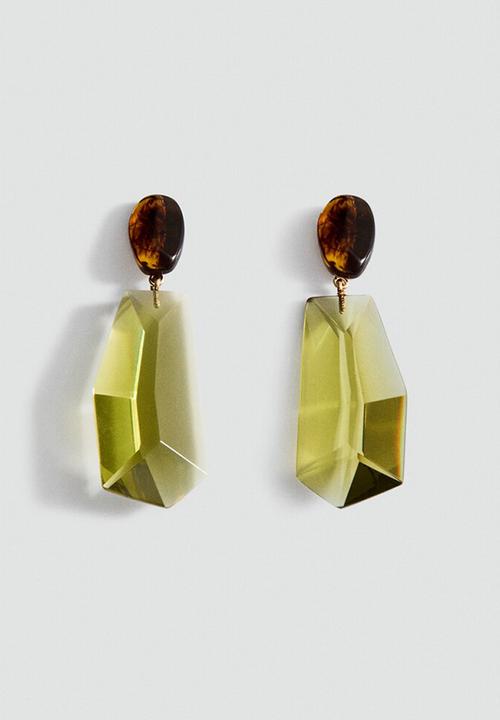 MANGO - Nazaret earrings - light green