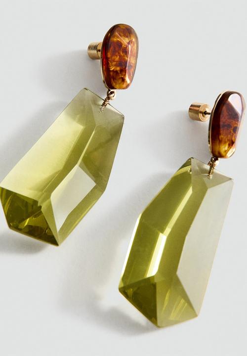 MANGO - Nazaret earrings - light green