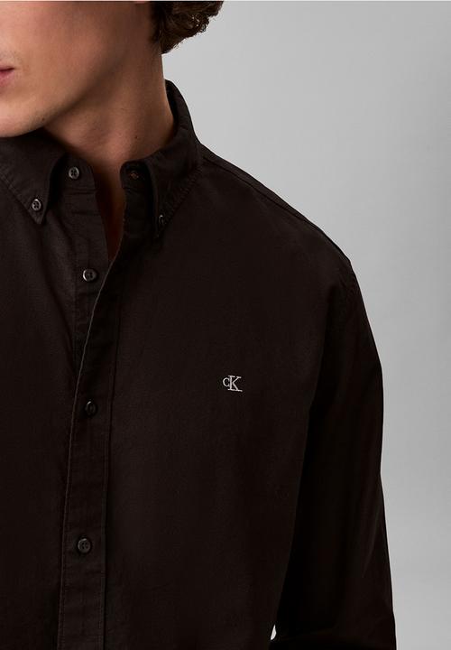 Calvin Klein - Long sleeve Solid Oxford Classic Shirt - Black