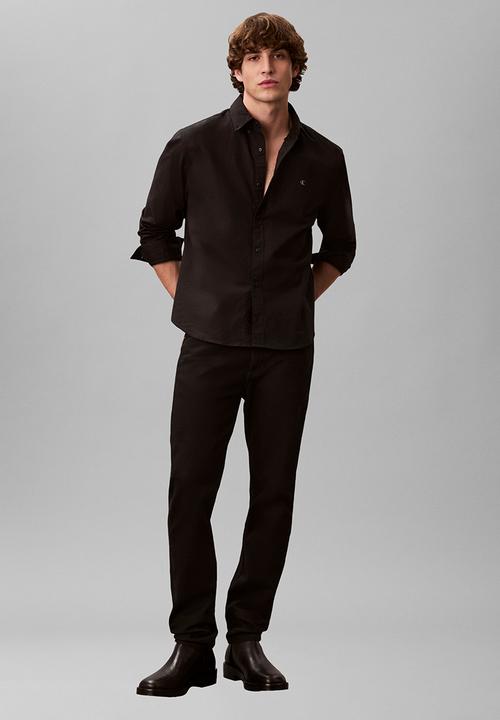 Calvin Klein - Long sleeve Solid Oxford Classic Shirt - Black