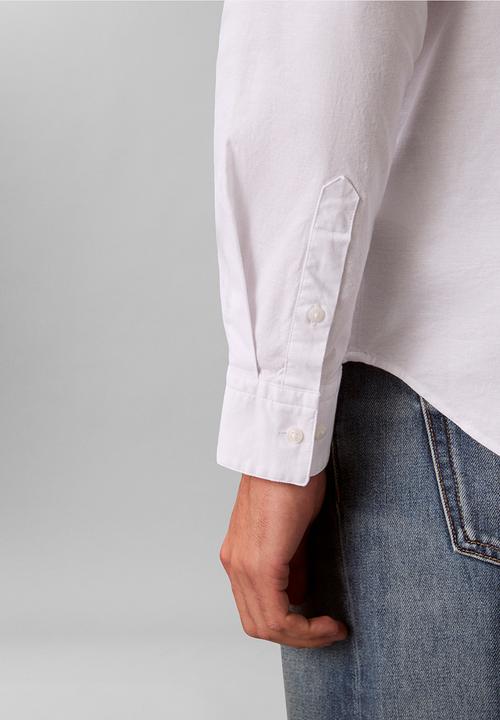 Calvin Klein - Long sleeve Solid Oxford Classic Shirt - Brilliant White