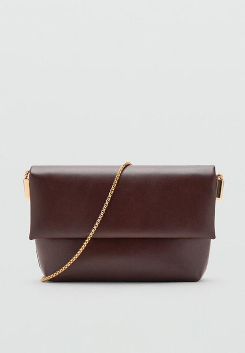 MANGO - Dance crossbody bag - dark brown