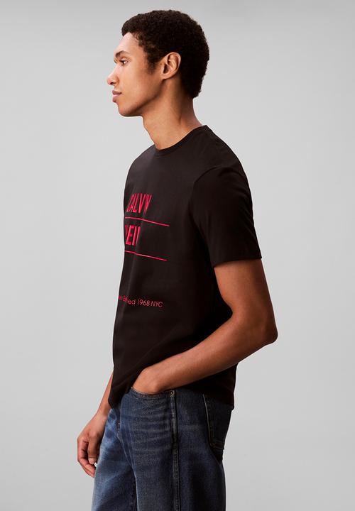 Calvin Klein - Short sleeve 30S Eu Calvin Klein Ny Graphic Tee - Black