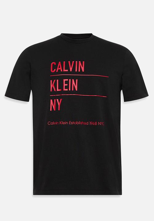 Calvin Klein - Short sleeve 30S Eu Calvin Klein Ny Graphic Tee - Black