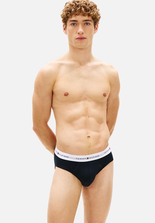 Tommy Hilfiger - 3P Brief Dtm - Desert Sky/Primary Red/White
