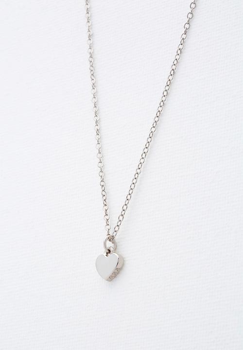 Ted Baker - Hara tiny heart pendant necklace-silver