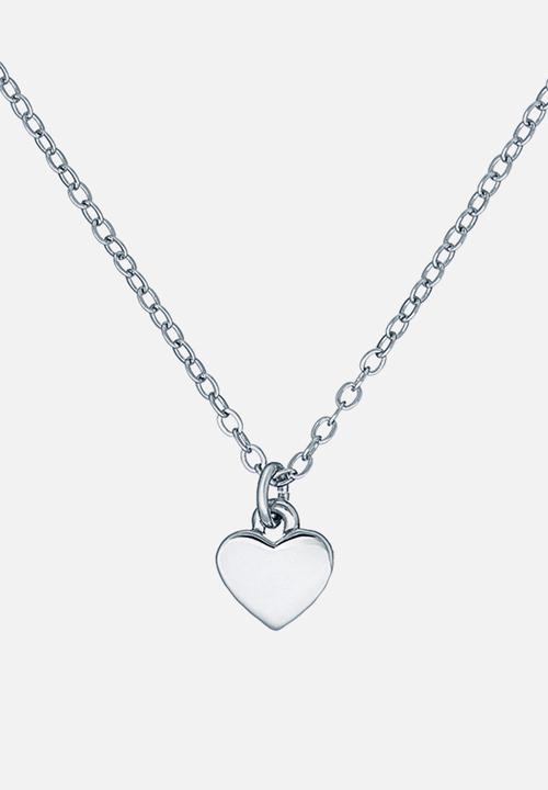 Ted Baker - Hara tiny heart pendant necklace-silver