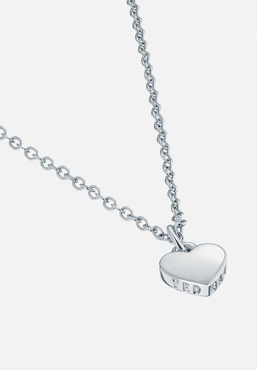Ted Baker - Hara tiny heart pendant necklace-silver