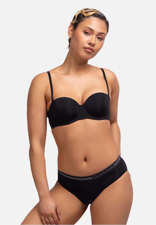 DORINA - Period panties -2pp hipster classic - black/black