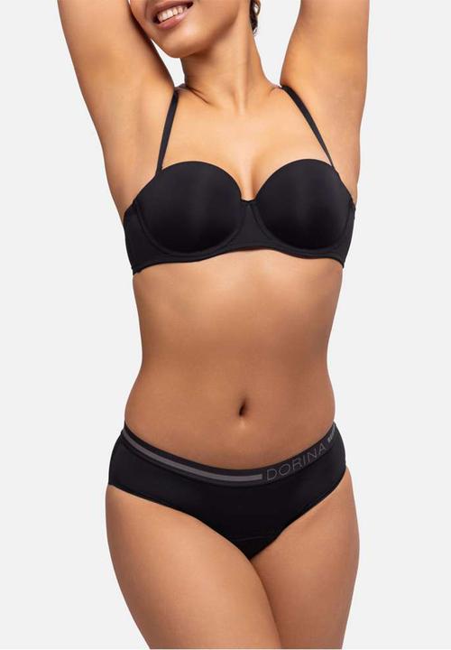 DORINA - Period panties -2pp hipster classic - black/black