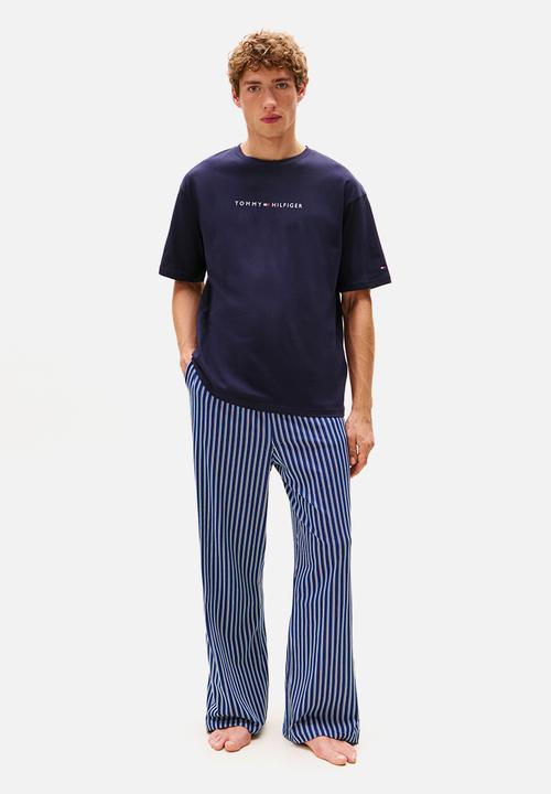Tommy Hilfiger - Short Sleeve Tee Cont. Logo - Desert Sky