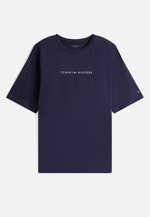 Tommy Hilfiger - Short Sleeve Tee Cont. Logo - Desert Sky