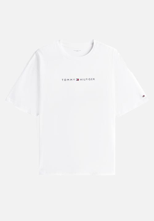 Tommy Hilfiger - Ss Tee Cont. Logo - Th Optic White