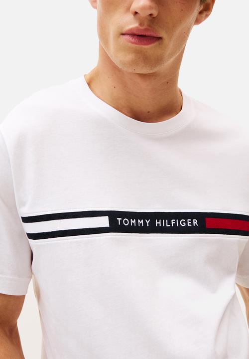 Tommy Hilfiger - Hilfiger Chest Insert Tee - White