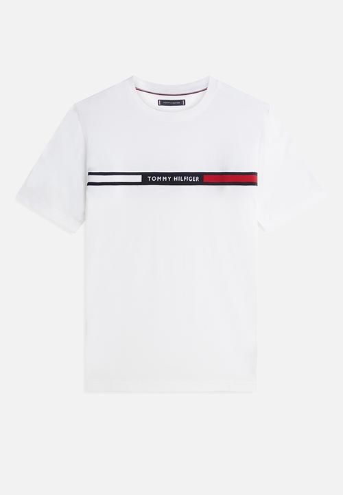 Tommy Hilfiger - Hilfiger Chest Insert Tee - White