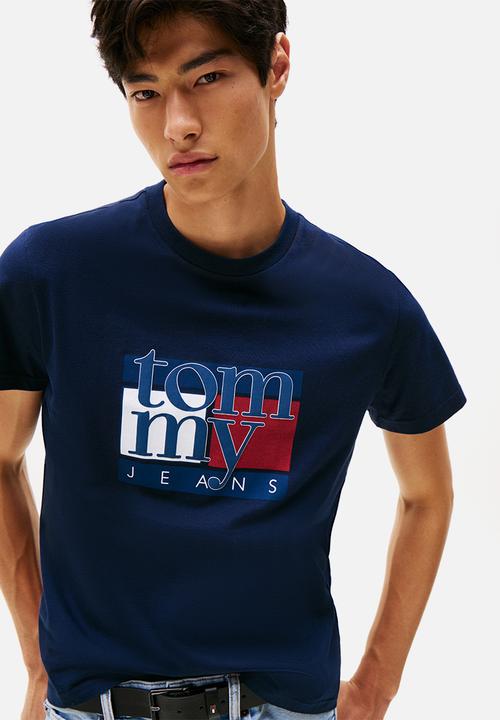 Tommy Hilfiger - Tjm Slim Rwb Flag Tee Ext - Dark Night Navy