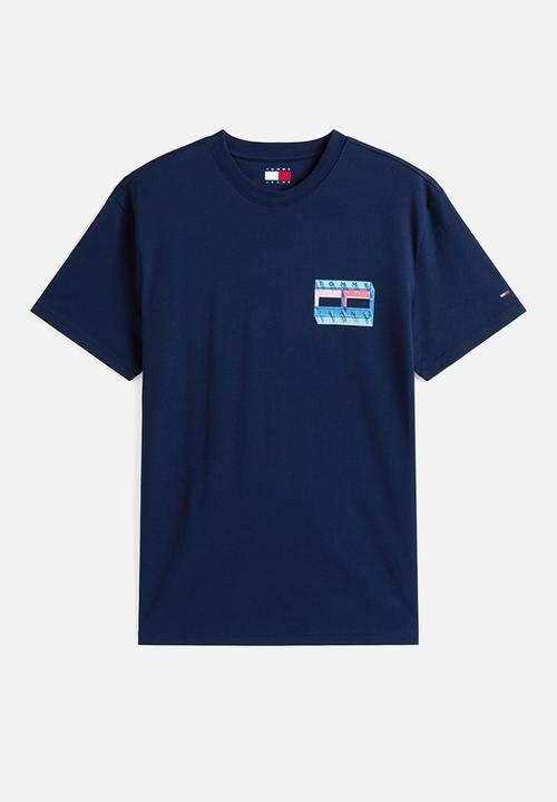 Tommy Hilfiger - Tjm Reg Dna Flag Play Tee Ext - Dark Night Navy