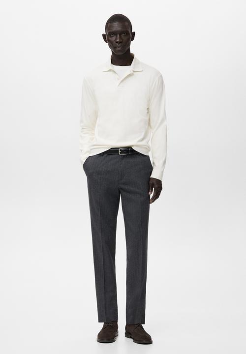 MANGO - Polo Shirt Garethp - White
