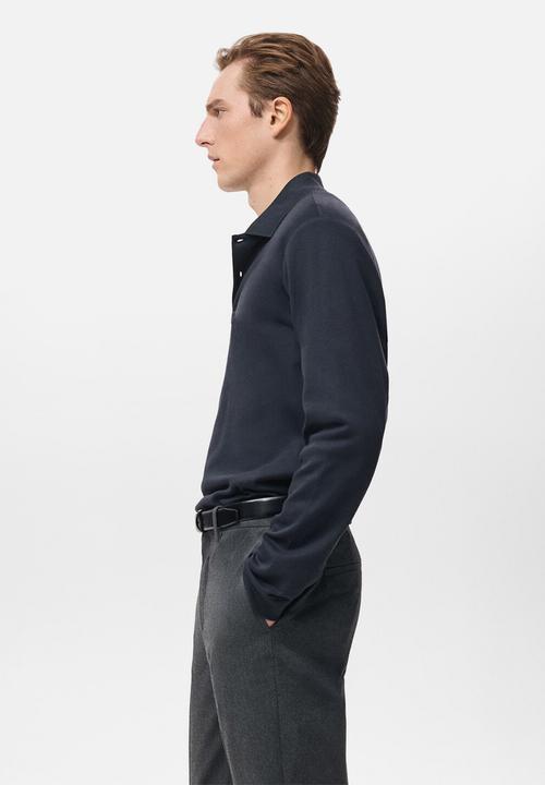 MANGO - Polo Shirt Garethp - Navy