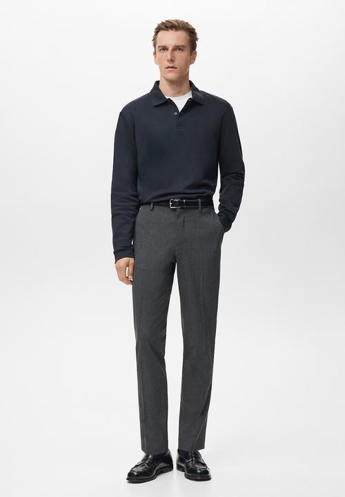 MANGO - Polo Shirt Garethp - Navy