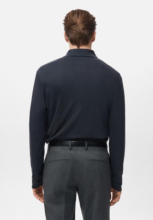 MANGO - Polo Shirt Garethp - Navy