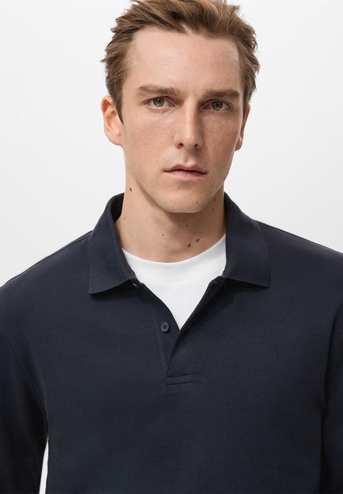 MANGO - Polo Shirt Garethp - Navy