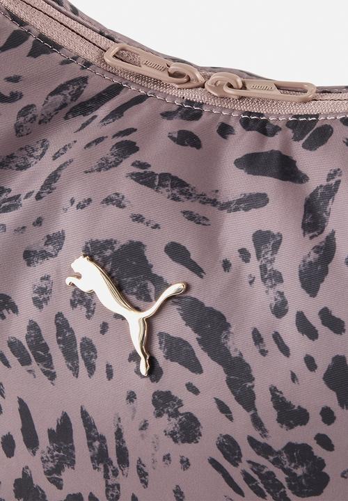 PUMA - Pop slouchy hobo bag- sandstone-animal aop
