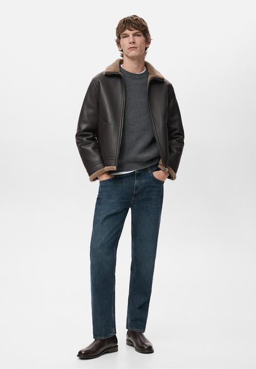 MANGO - Jacket Barrow - Dark Brown