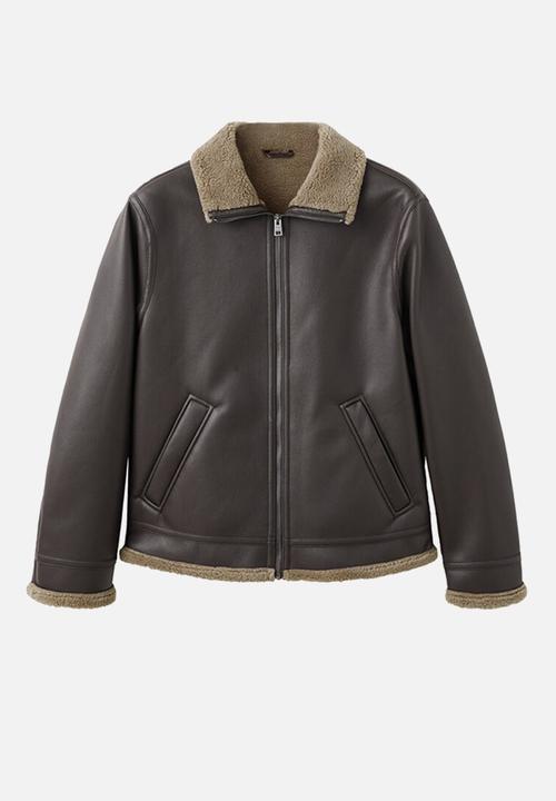 MANGO - Jacket Barrow - Dark Brown