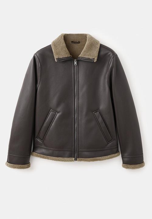 MANGO - Jacket Barrow - Dark Brown