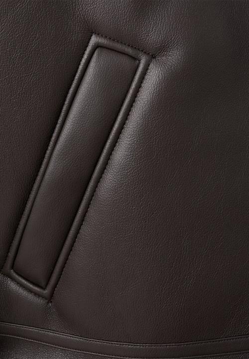 MANGO - Jacket Barrow - Dark Brown