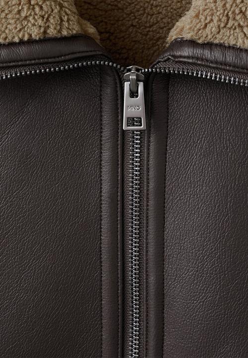 MANGO - Jacket Barrow - Dark Brown