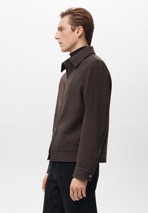 MANGO - Jacket Cole  - Dark Brown